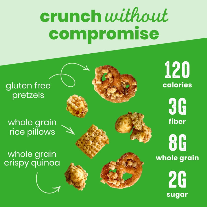 Crunch-Baked Snackmix, Hatch Chile Lime