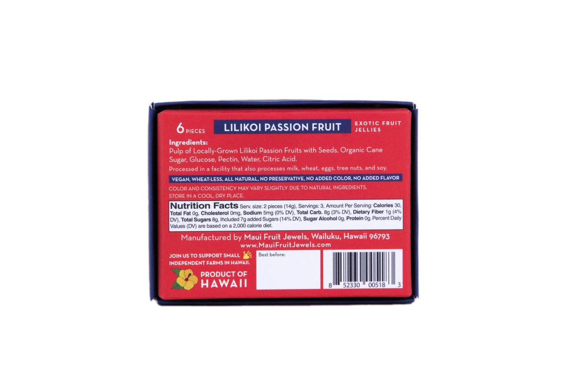 Lilikoi Passion Fruit Jellies