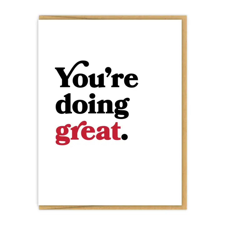 You're Doing Great Card