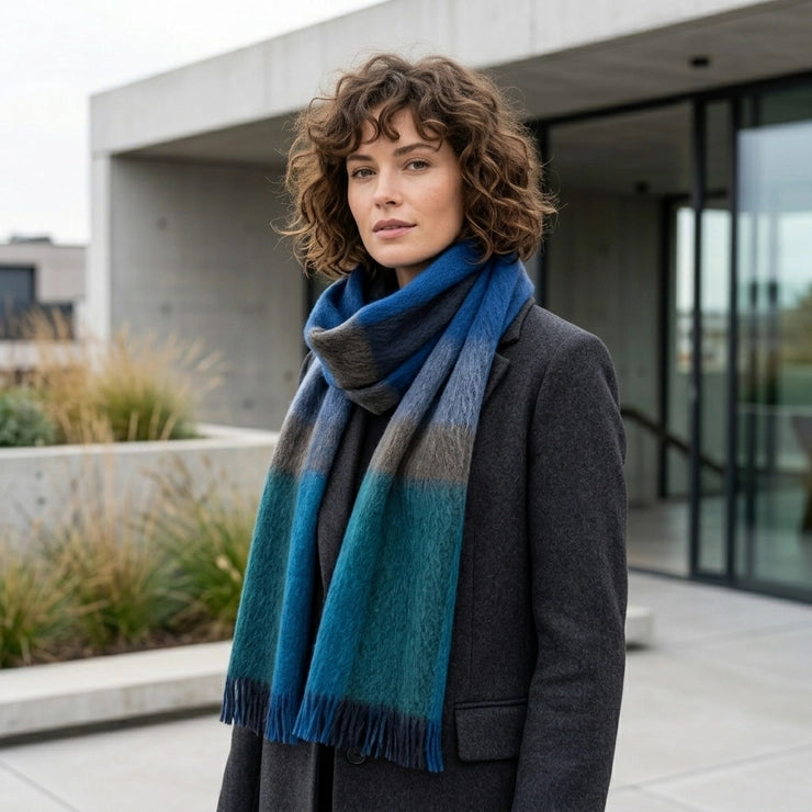 Alpaca Plaid Scarf, Kairo