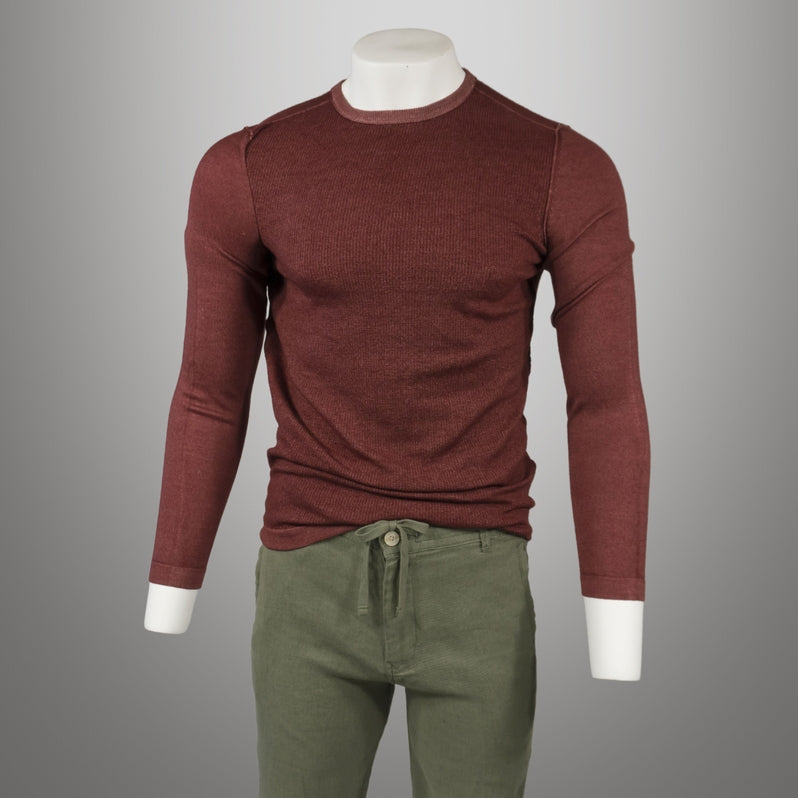Merino Wool Sweater, Brick