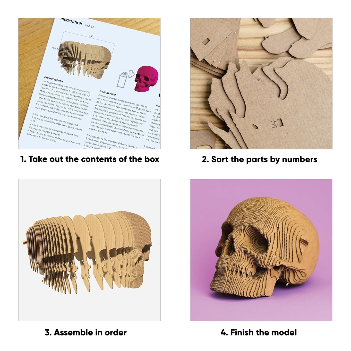 3D Puzzle, Skull