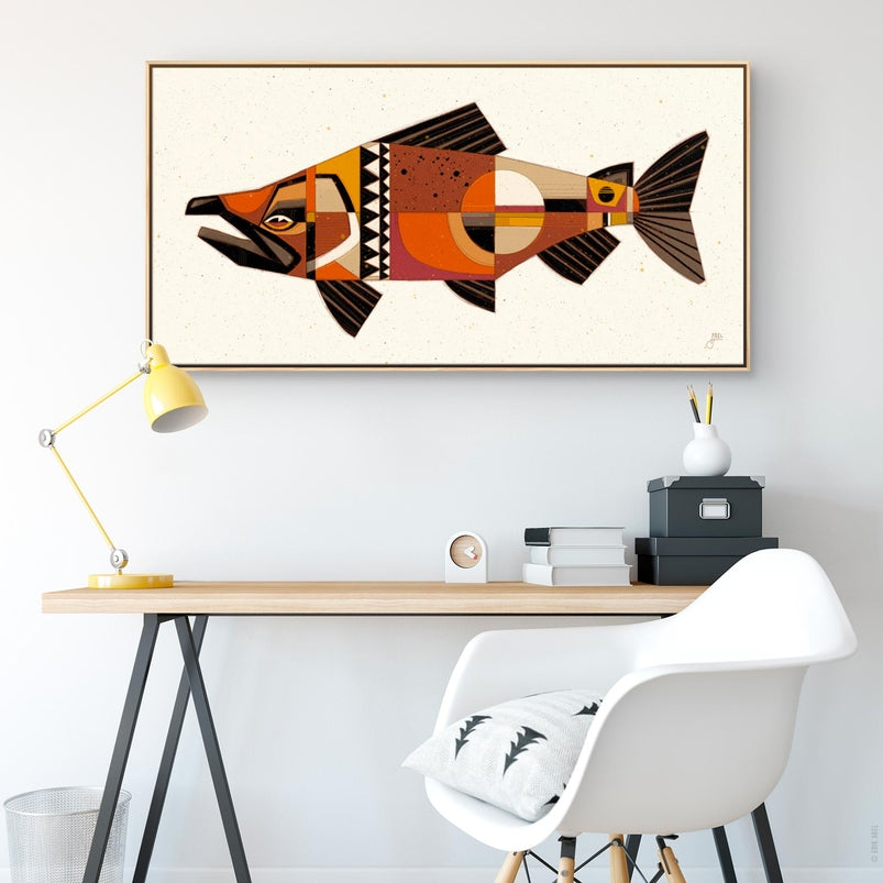 Chinook, 24x12, Canvas, Esp Float Frame