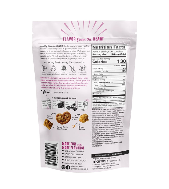 Crunch-Baked Snackmix, Toasty Peanut Butter