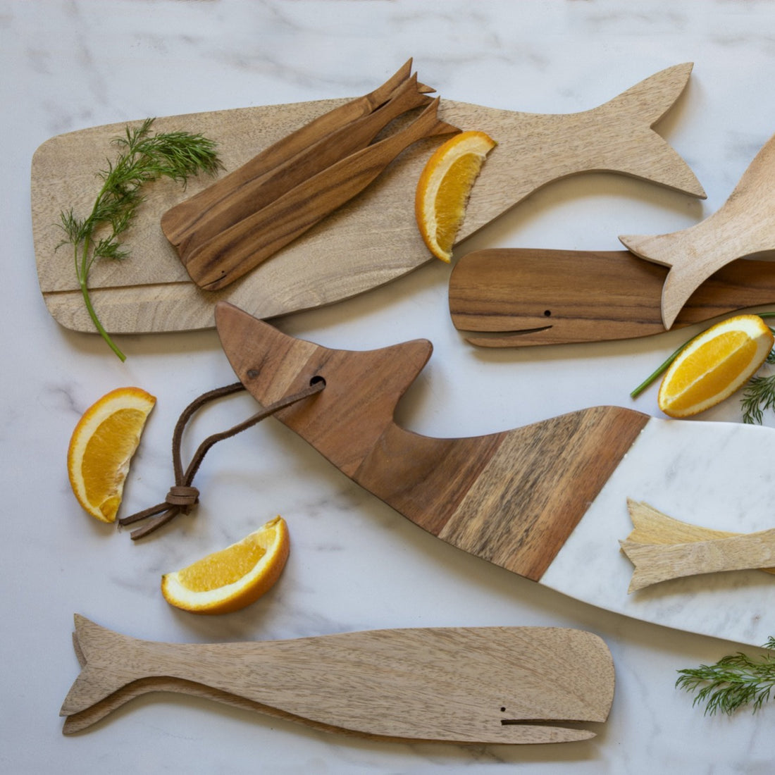 Teak Whale Spreaders
