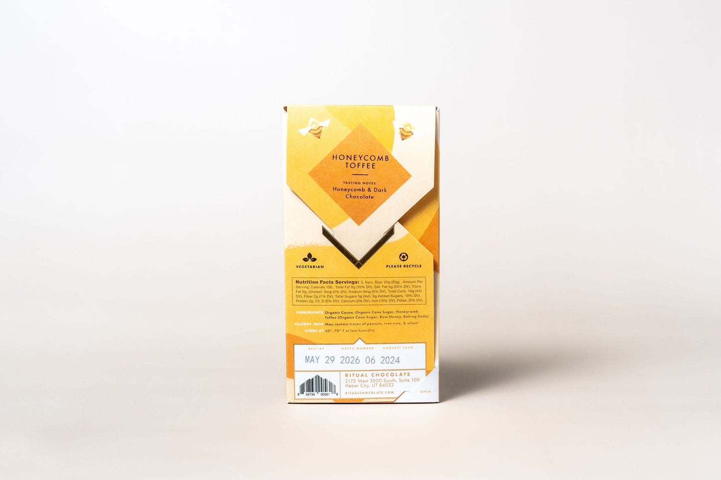 Ritual Honeycomb Toffee Dark Chocolate Bar