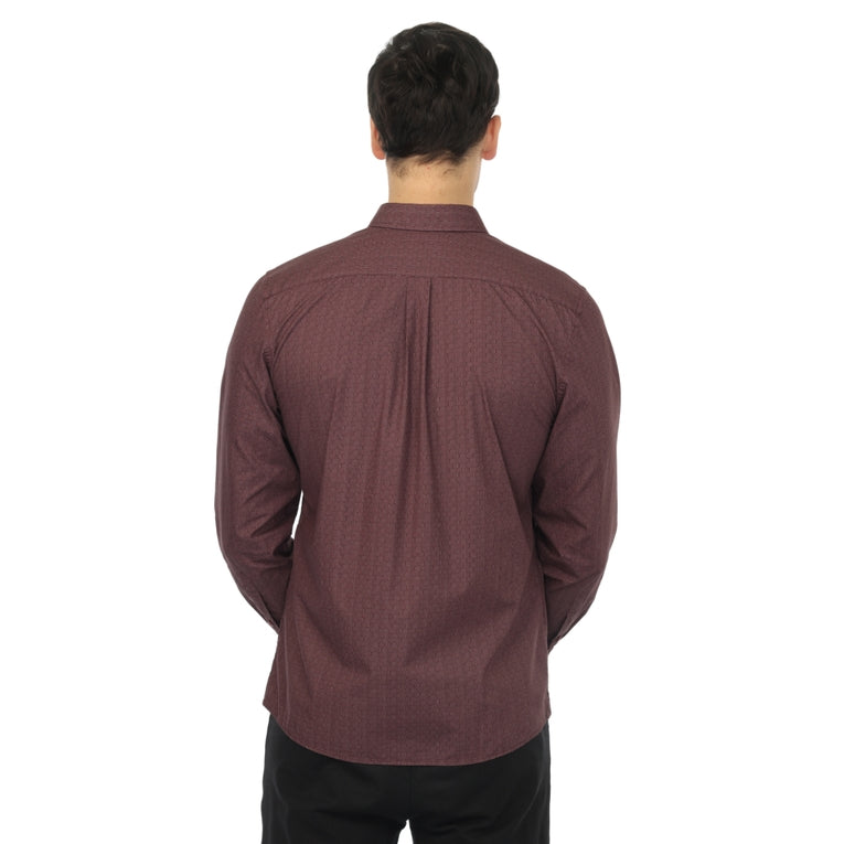 Classic Maroon Button Down Shirt