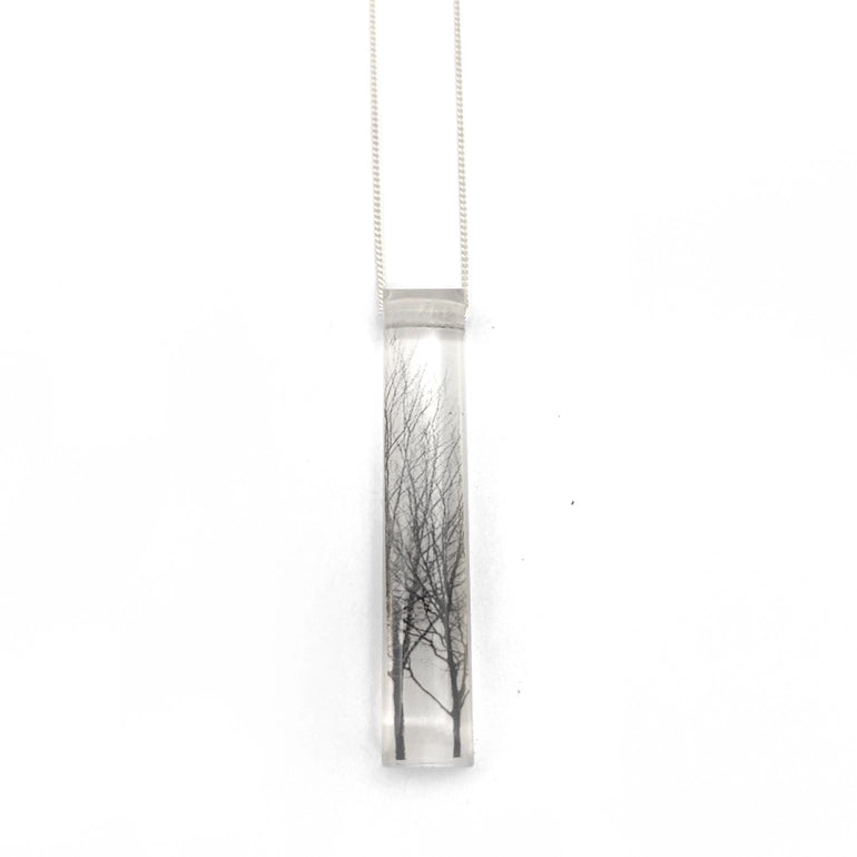 Long Skinny Trees Necklace