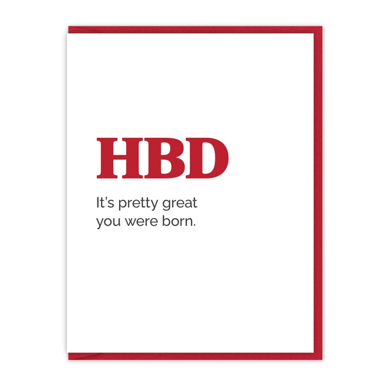 HBD You Were Born Card