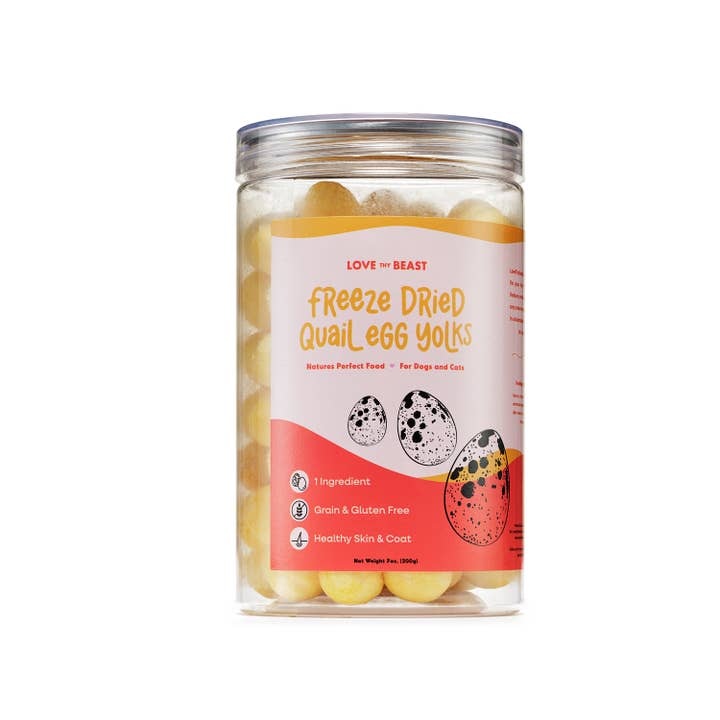Freeze Dried Quail Egg Yolk Treats