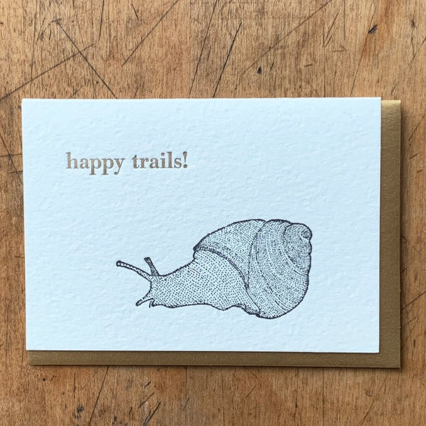 Happy Trails Snail Card