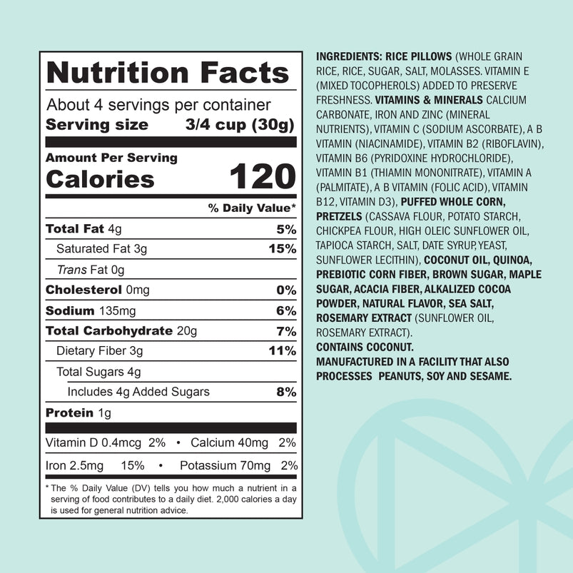 Crunch-Baked Snackmix, Chocolatey Sea Salt