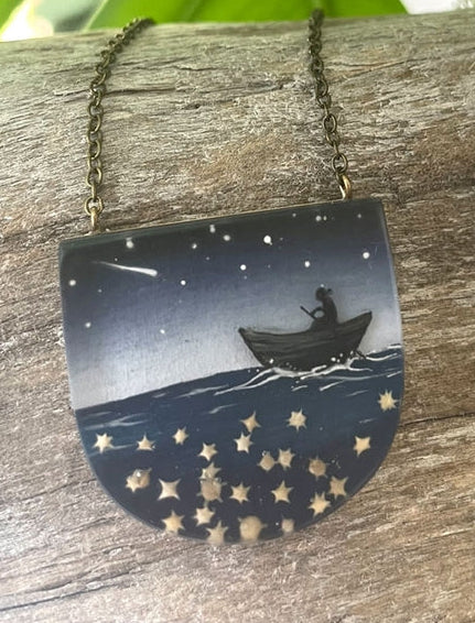 Star Sand Necklace, Boat