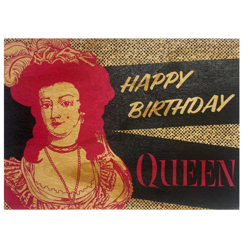 Queen Wood Card