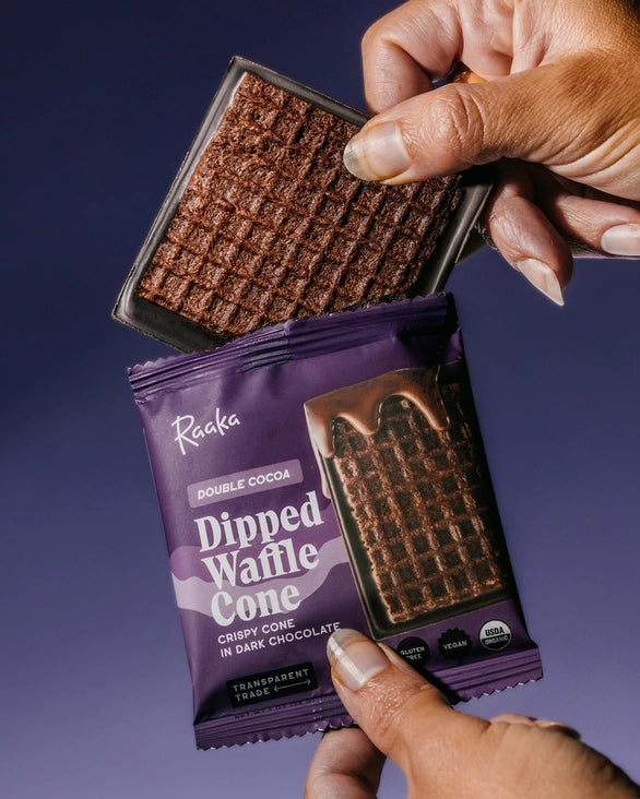 Dipped Waffle Cone Bar, Double Choc