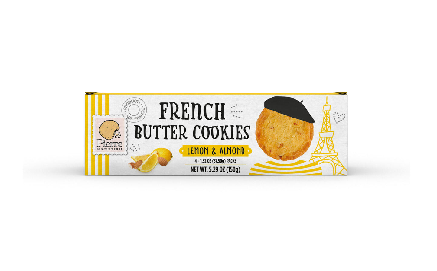 French Butter Cookies, Almond + Lemon