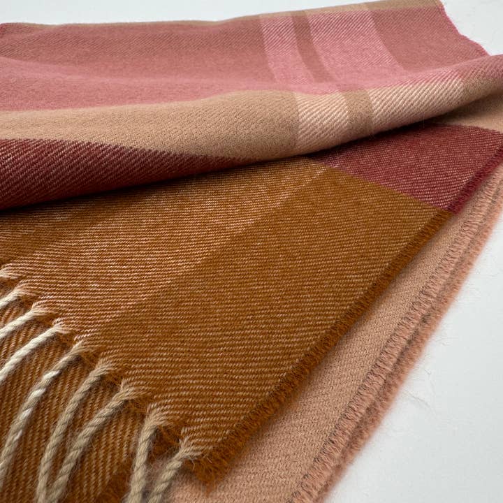 100% Baby Alpaca Scarf, Mocha Mousse