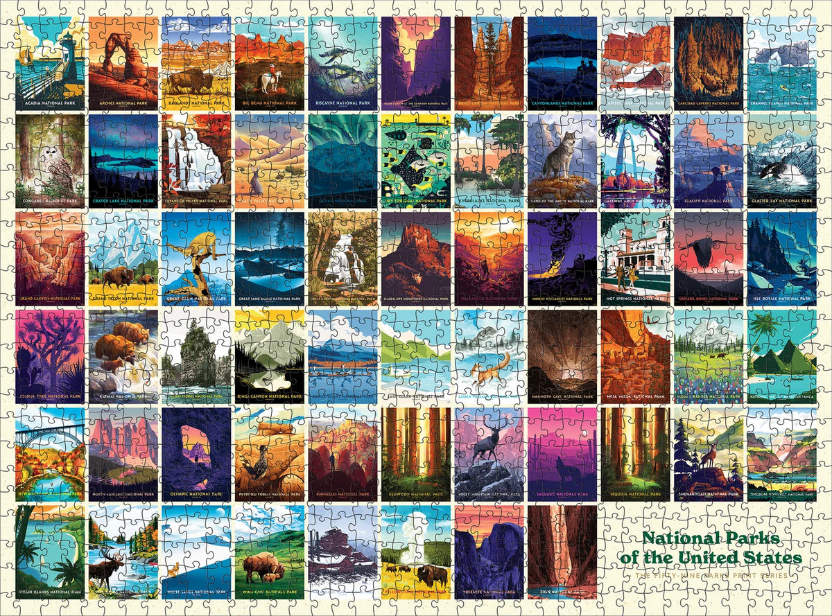 1000-Piece Puzzle, National Parks