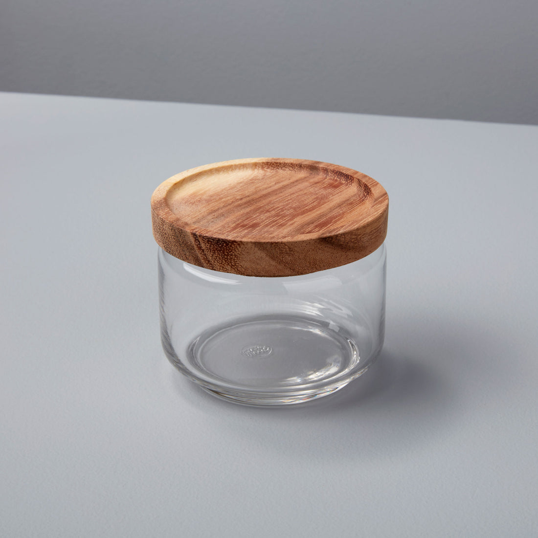 Glass + Acacia Canister