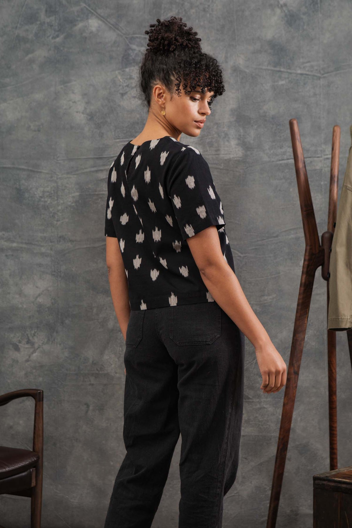 Leona Shirt, Eclipse Ikat