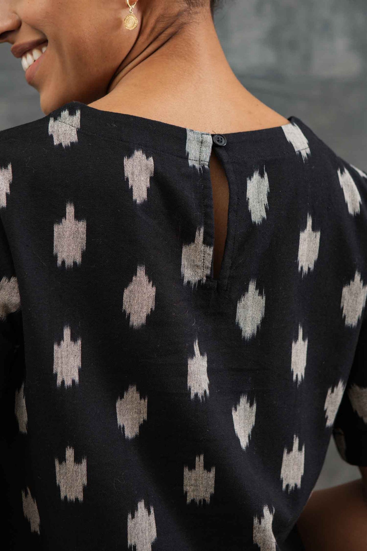 Leona Shirt, Eclipse Ikat