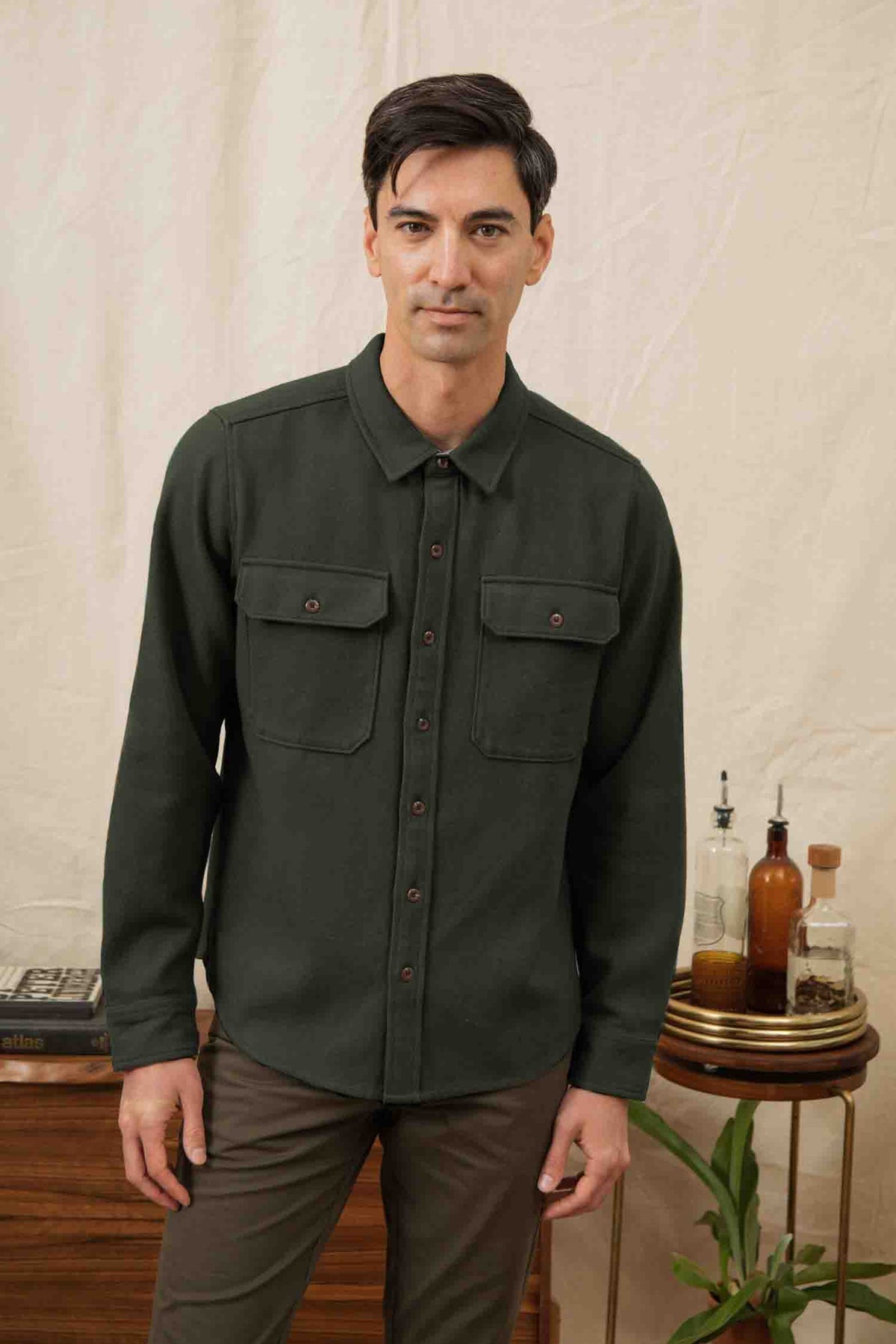 Pointer Overshirt, Dark Sage