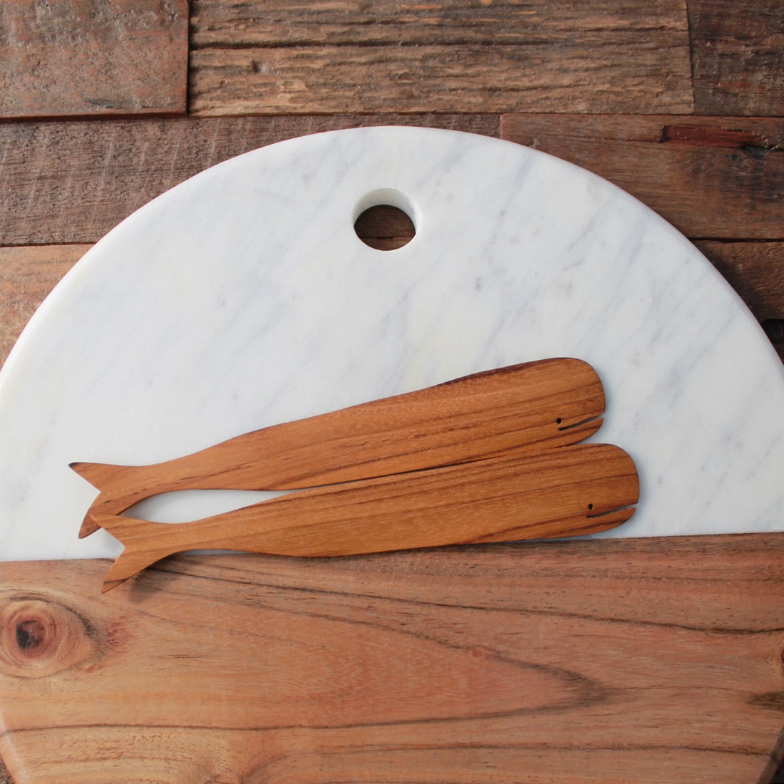 Teak Whale Spreaders