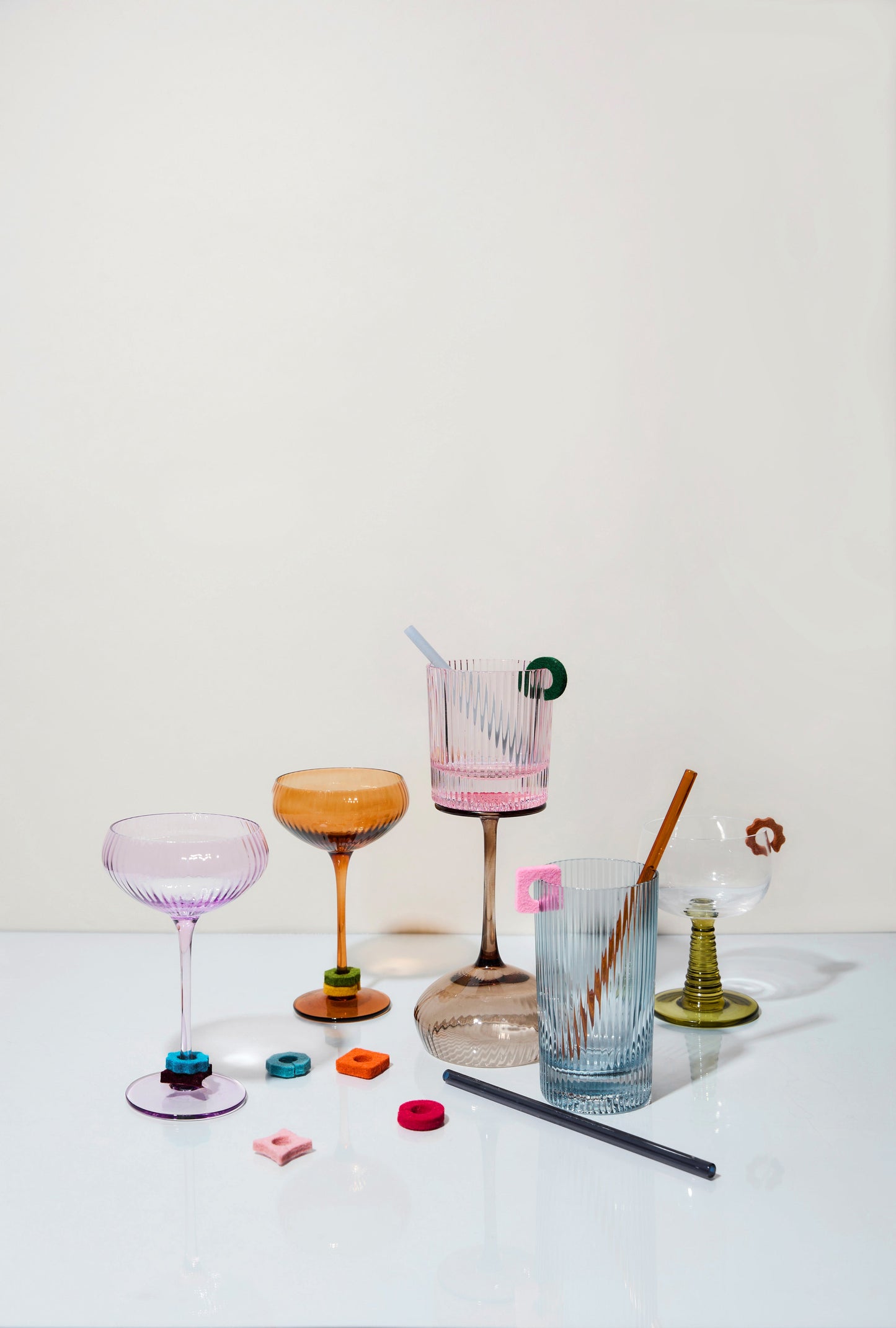 The Danny Glass Highball Straws, Set of 6