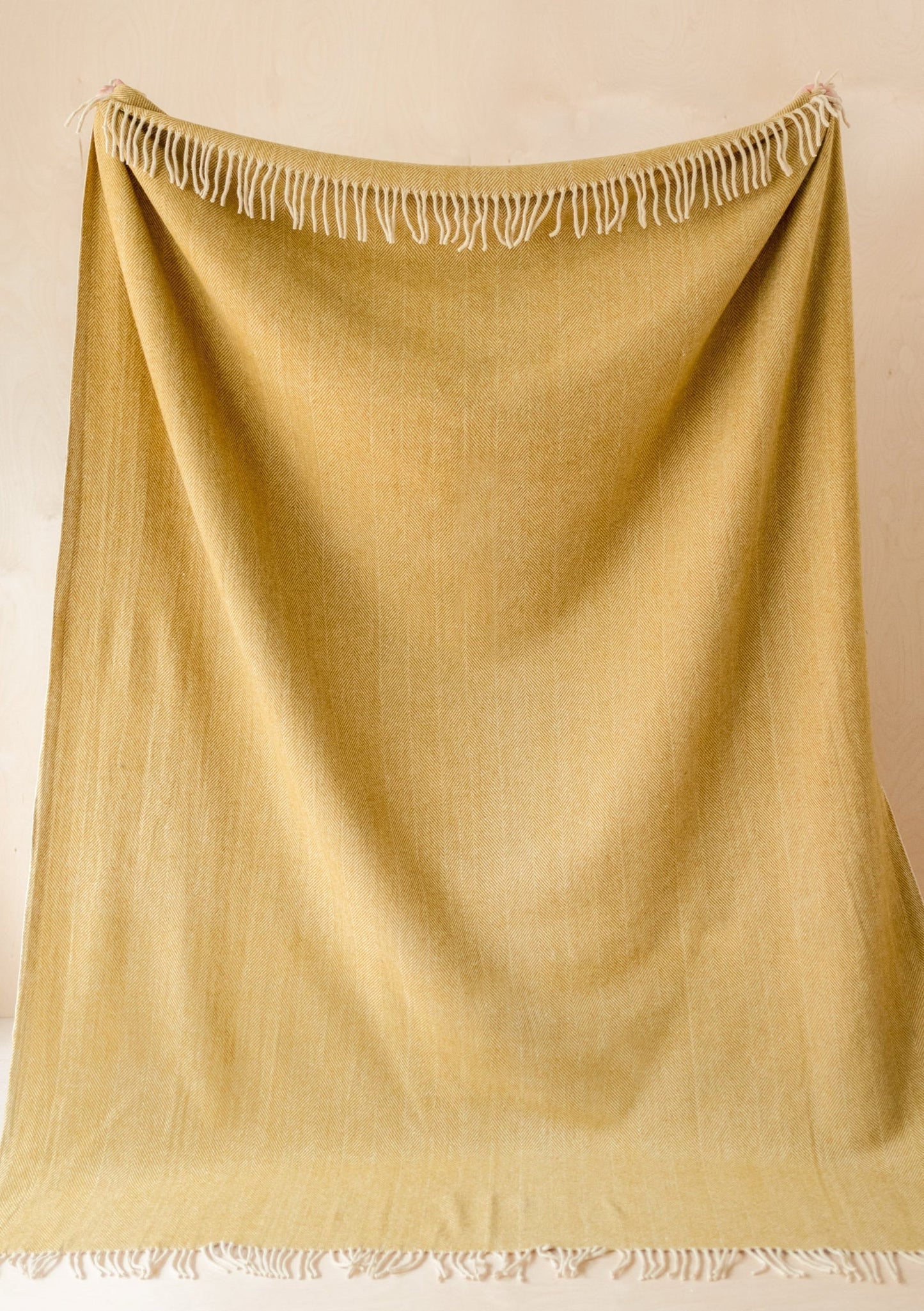 Recycled Wool Herringbone Blanket