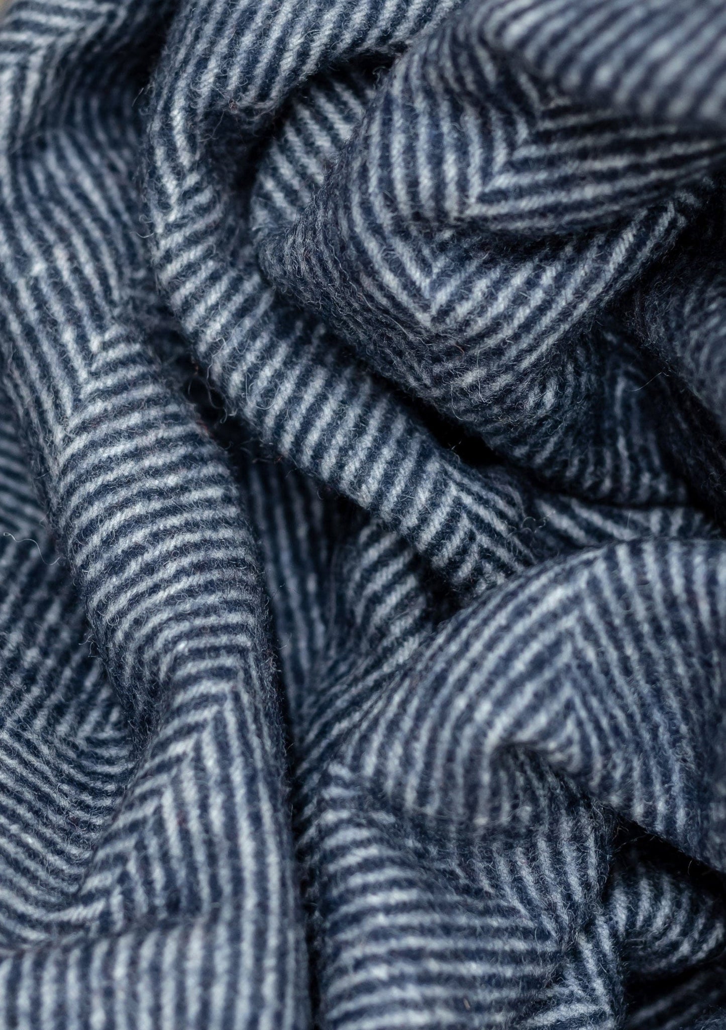 Recycled Wool Herringbone Blanket