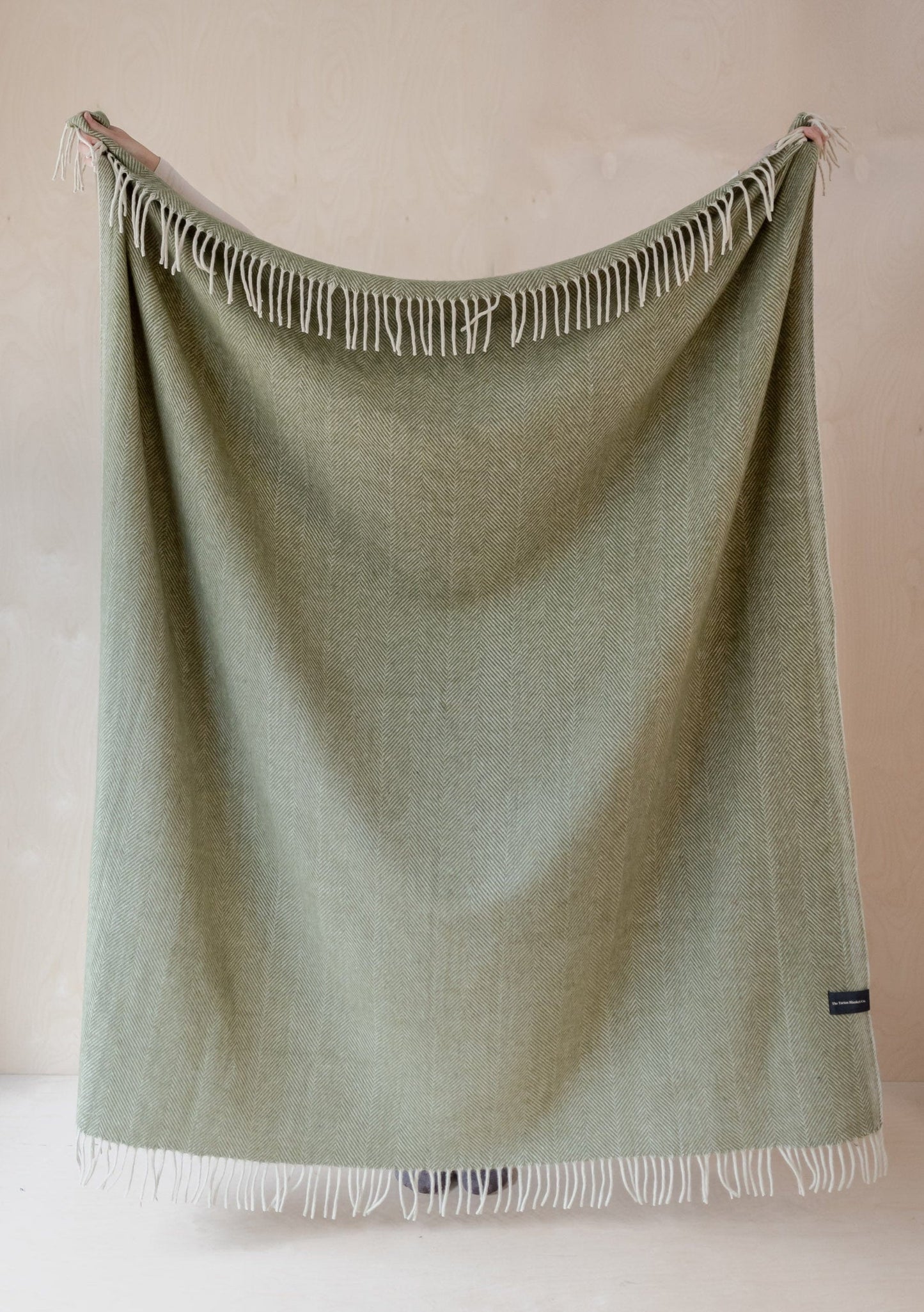 Recycled Wool Herringbone Blanket
