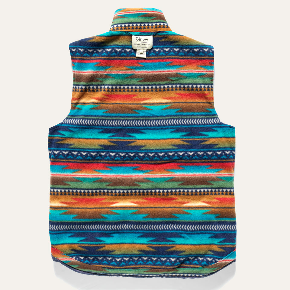 Reversible Denim + Fleece Vest