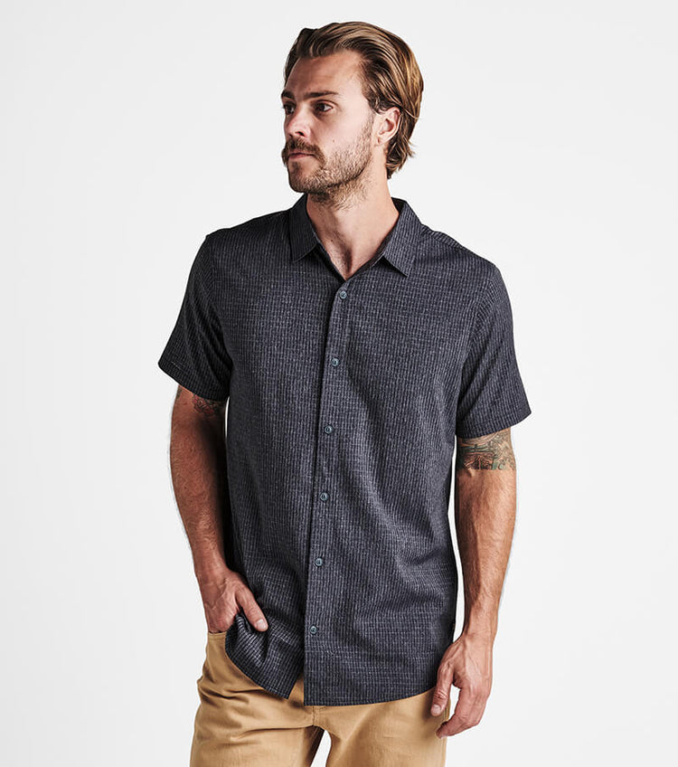 Bless Up Men's Short Sleeve Shirt, Black