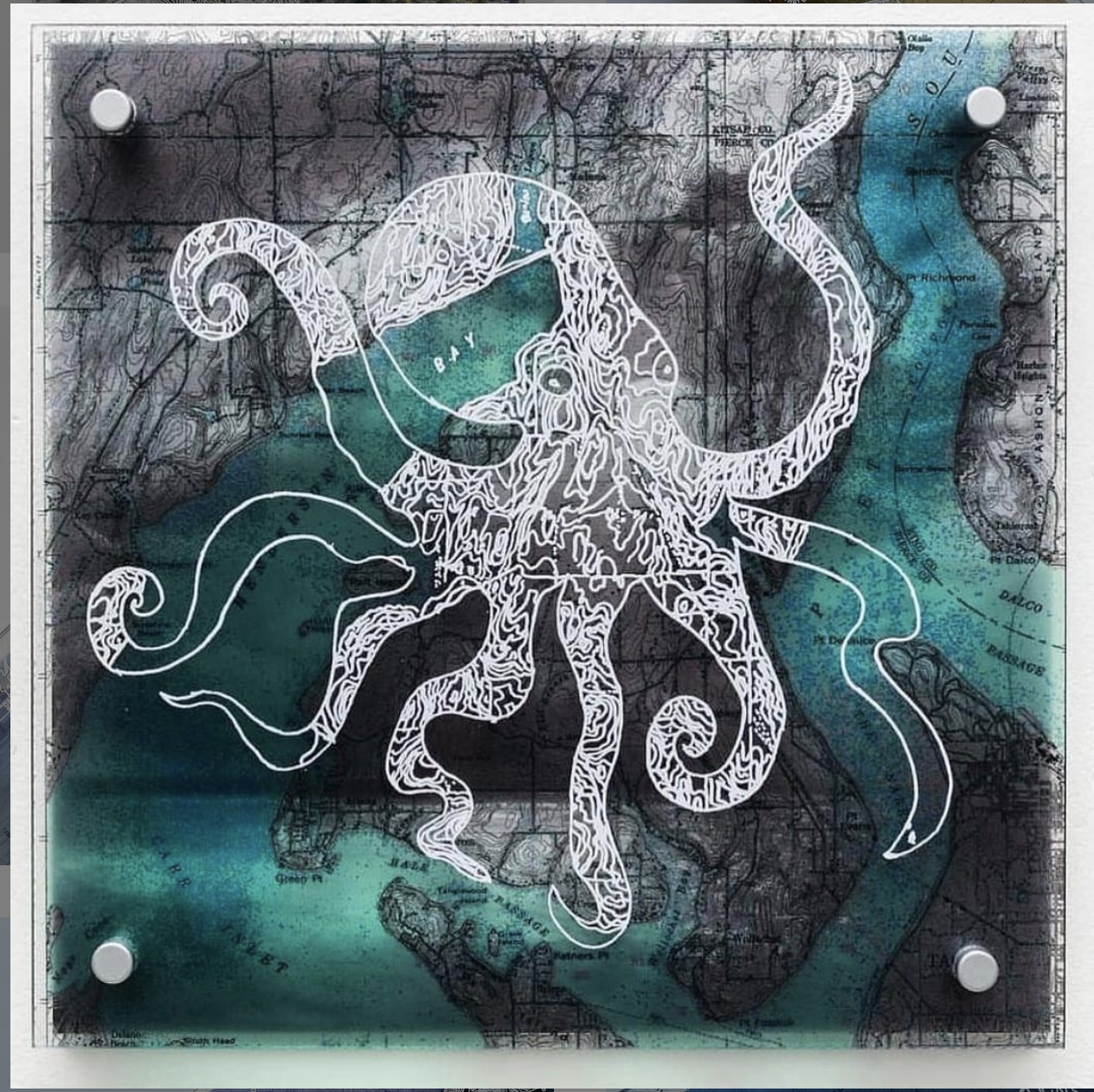 Tacoma Octopus, 12x12