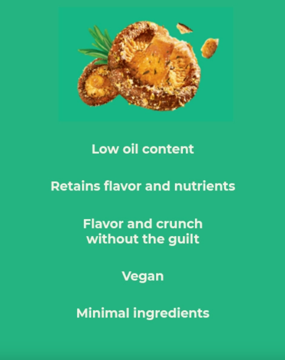 Crunchy Mushroom Chips, Thai Chili
