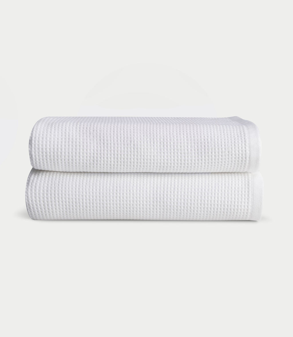 Waffle Bath Towels - Set of 2