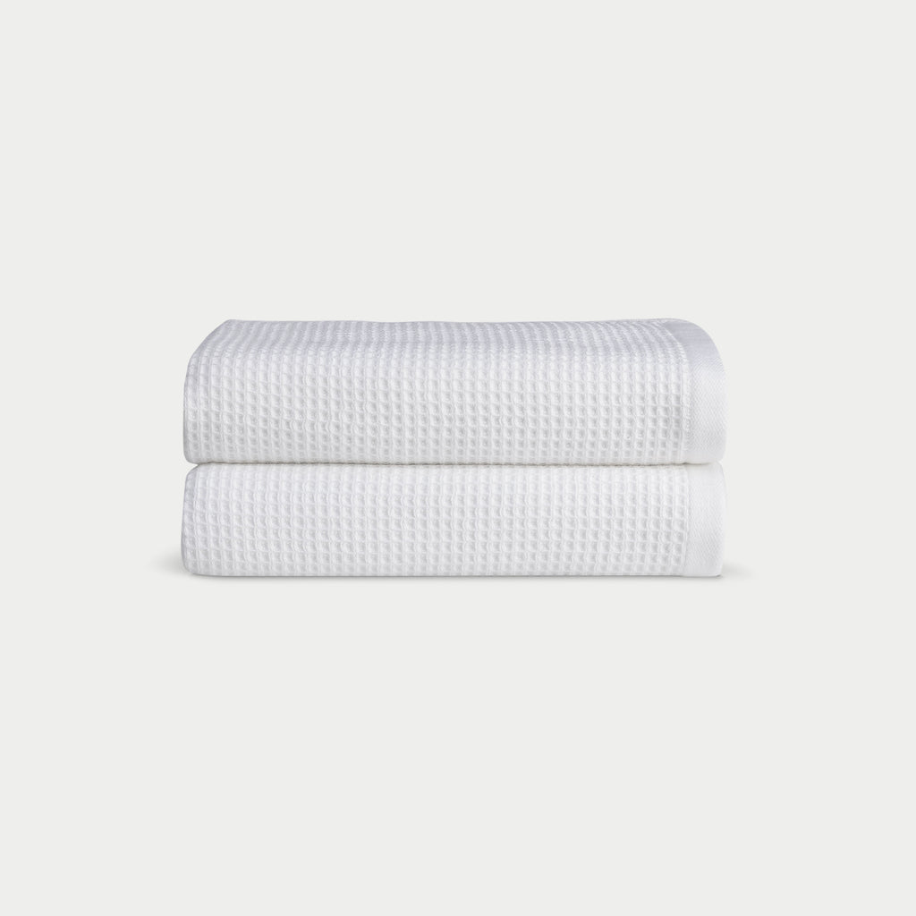 Waffle Hand Towels - Set of 2