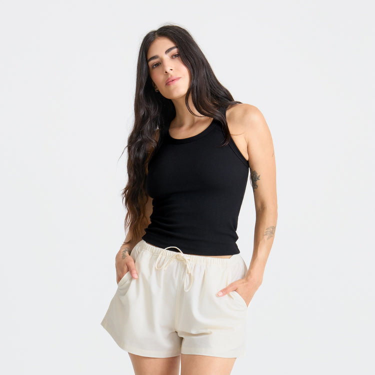 Wind Worn Tank, Black