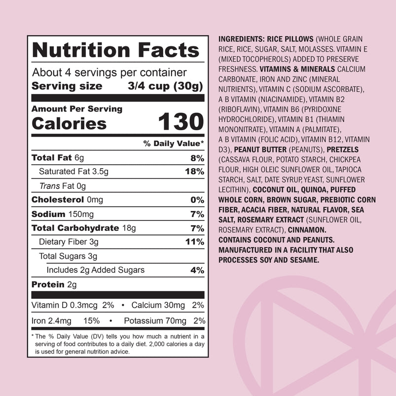 Crunch-Baked Snackmix, Toasty Peanut Butter
