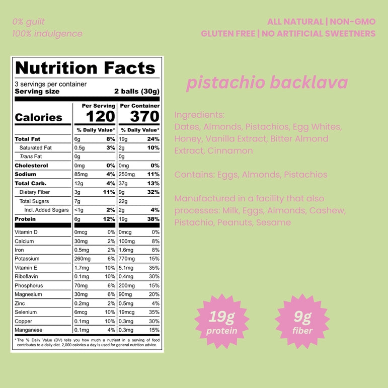 Pistachio Baklava Protein Pops