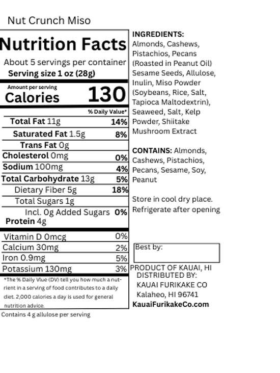 Miso Furikake Nut Crunch
