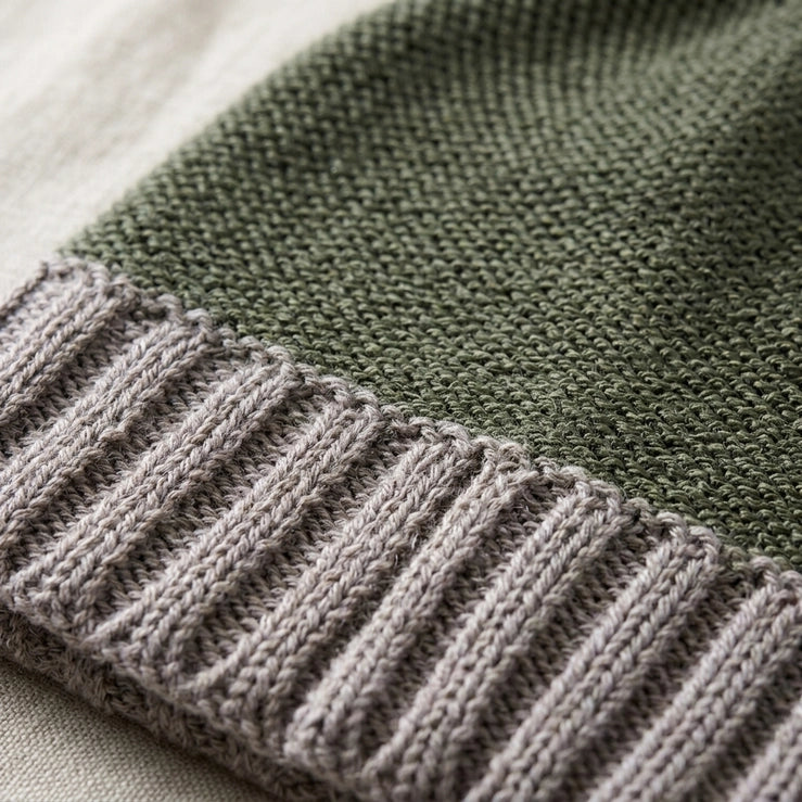 Alpaca Beanie, Trail Cuff, Olive