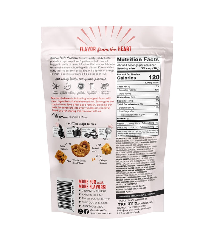 Crunch-Baked Snackmix, Sweet Chili Sesame