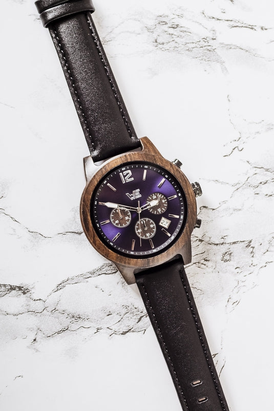 Kingsmen Wooden Watch (Sapphire Blue)