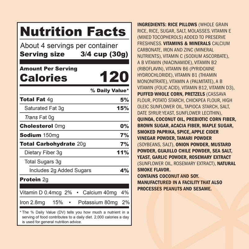Crunch-Baked Snackmix, Smokehouse BBQ