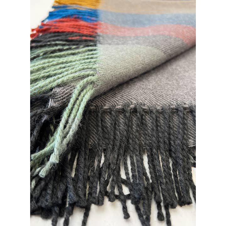 100% Baby Alpaca Throw, Meteorite
