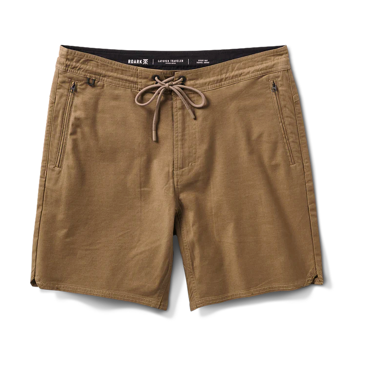 Layover Traveler Shorts, Dark Khaki