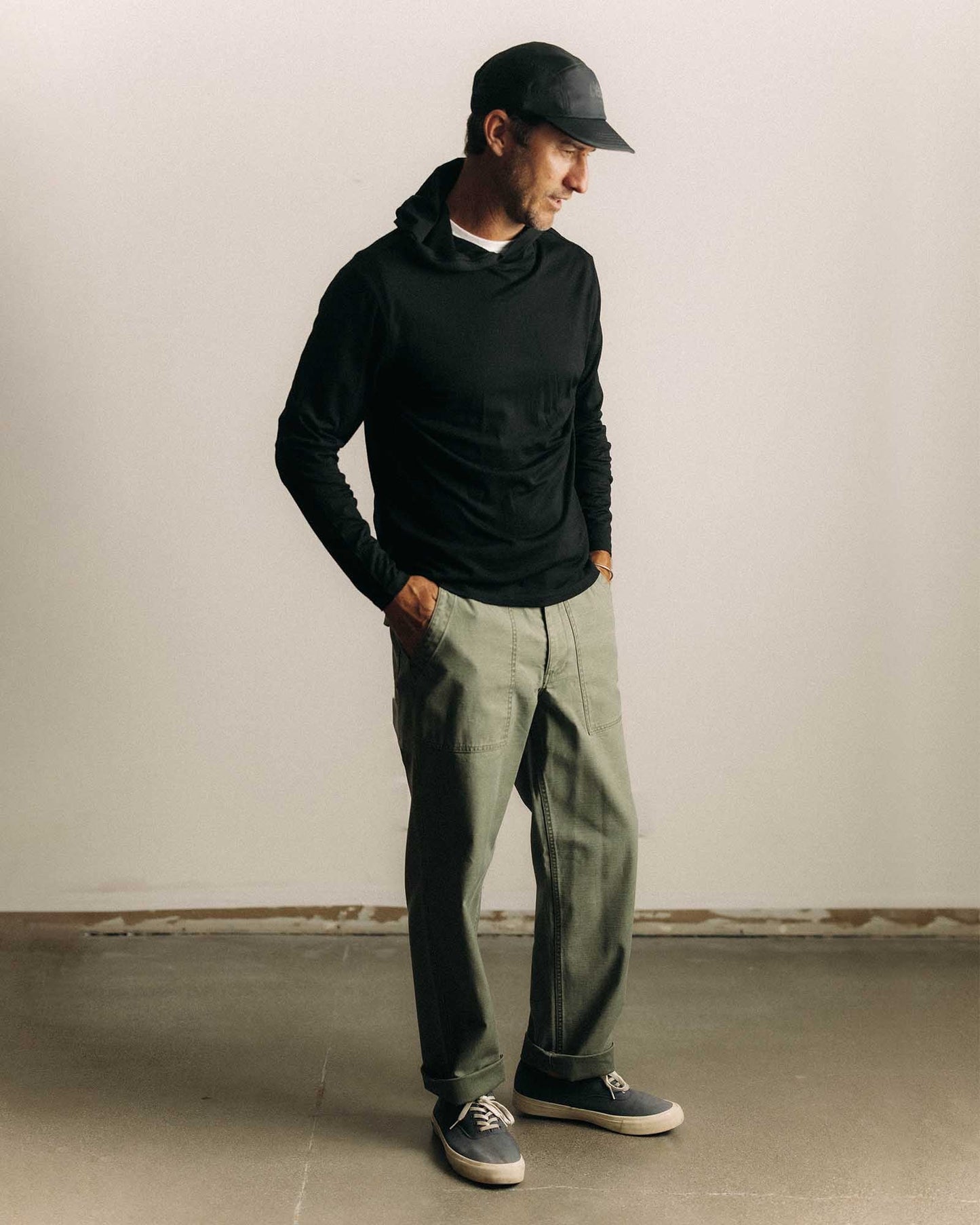 The Ridgeline Merino Hoodie, Coal