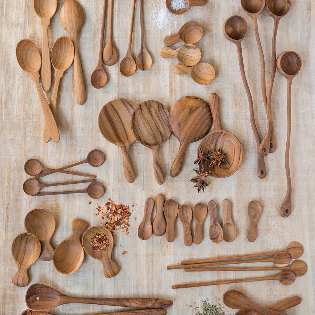 Teak Thin Spoons