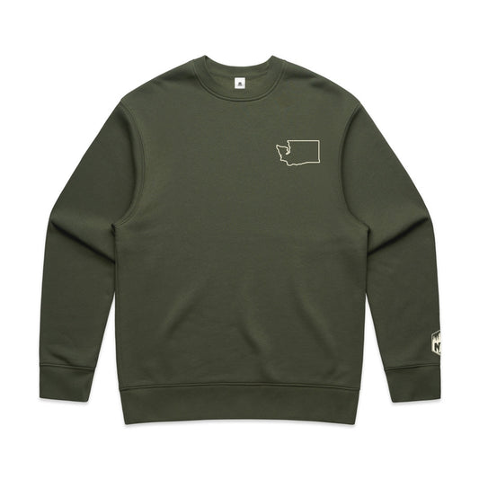 Washington Outline Crewneck Sweatshirt